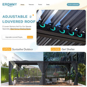 Erommy 12x24 Pergola drainage system