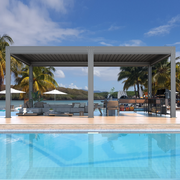 Erommy 12x20 Screen Pergola column detail