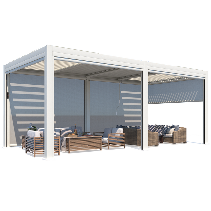 Erommy 10x20 Electric Pergola backyard lifestyle