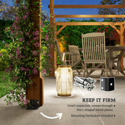 Outsunny 20' x 10' Fir Wood Pergola with Grape Trellis