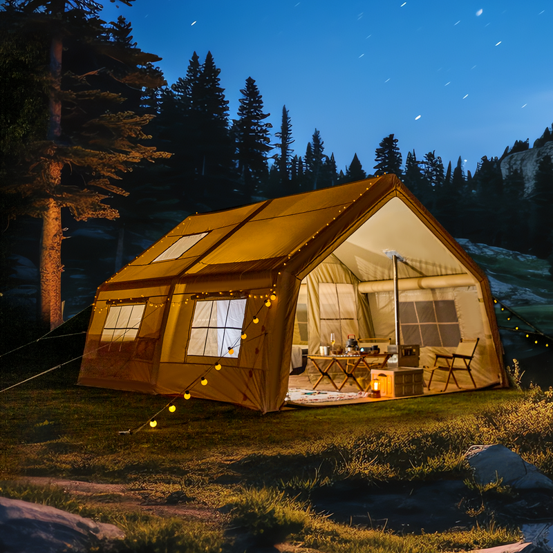 Erommy Yurt Tent 4 Season with Stove Jack – 16.4ft, 6-10 Person