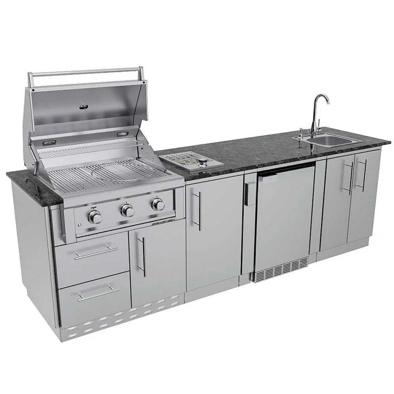 Sunstone THE BRAZOS - open grill lid