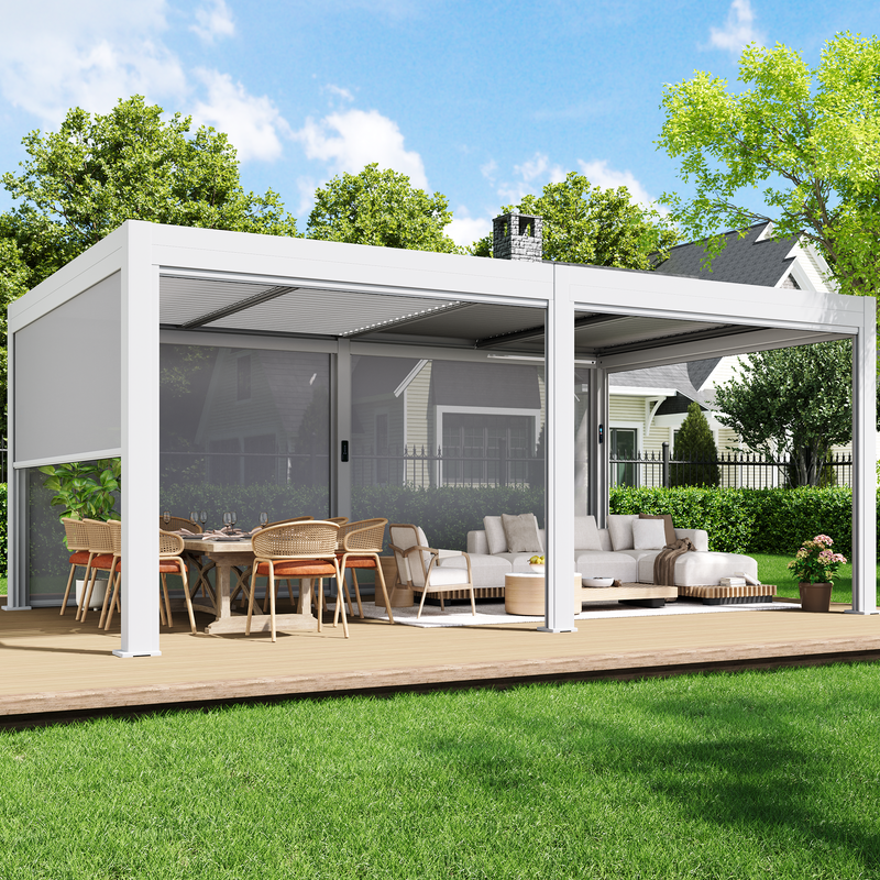 Erommy 12x20 Electric Pergola spec overview