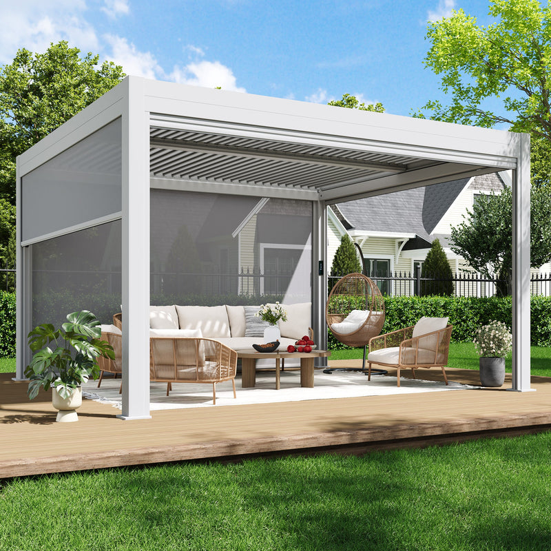Erommy 10x13 Electric Pergola remote control