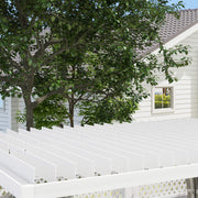 Outsunny 12' x 19' Aluminum Louvered Pergola with Adjustable Roof, Curtains and Netting