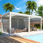 Erommy 10x20 Electric Pergola USB port post detail