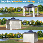 Erommy 10x12 Blue Gazebo frame