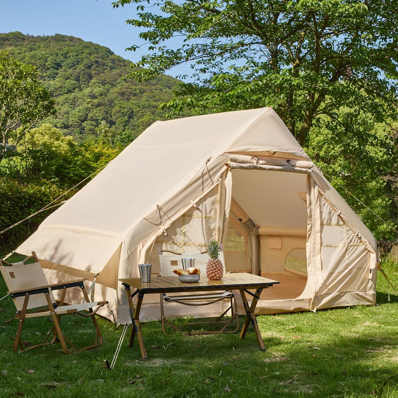 Erommy 4-Person Oxford Inflatable Camping House – 6.8x9.8x6.5ft