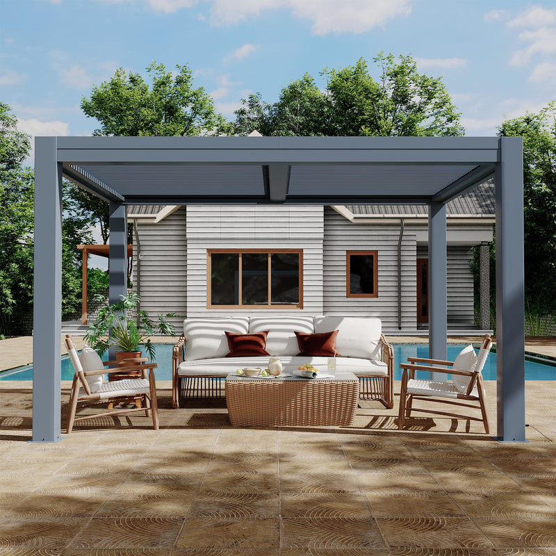 Erommy 10x13 Smart Electric Pergola spec overview
