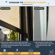 Erommy 12x16 Screen Pergola column detail