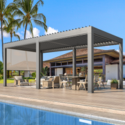 Erommy 10x20 Screen Pergola backyard lifestyle