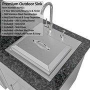 Sunstone THE HOUSTON - premium outdoor sink