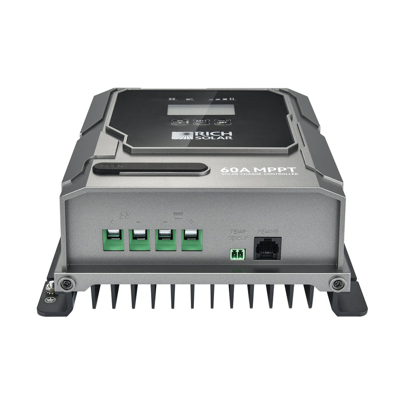 Rich Solar BRAVO 60 MPPT Controller Side View