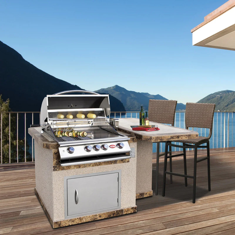 Cal Flame Kauai Q 402 BBQ island outdoors