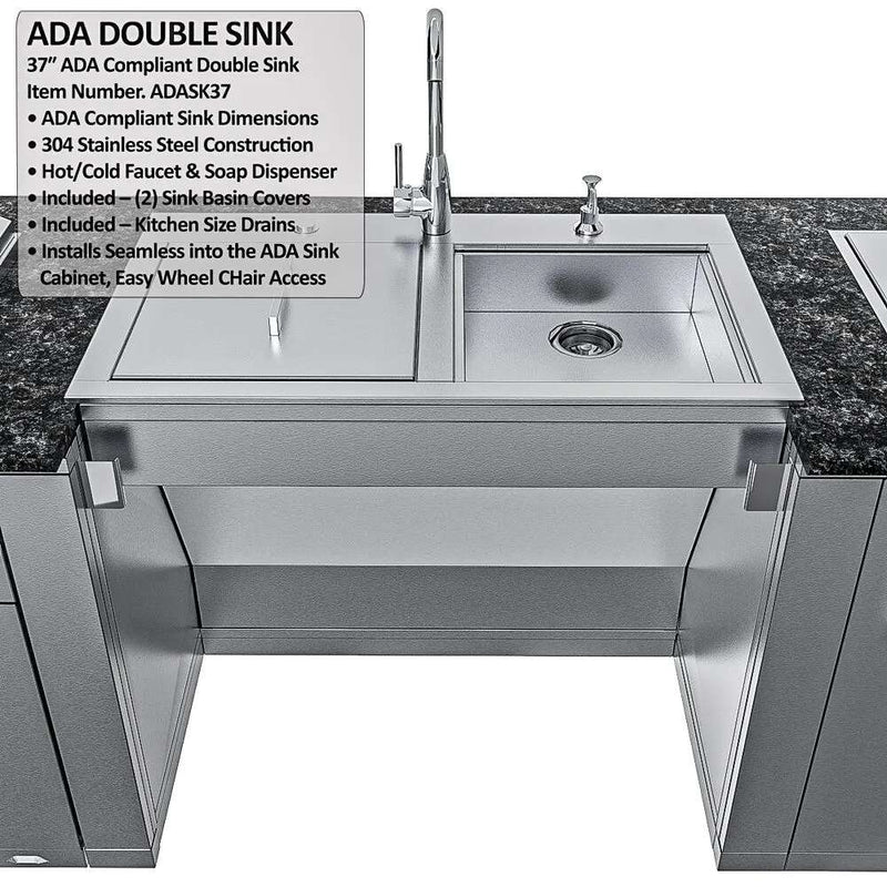 Sunstone THE SUMMIT - ADA-compliant sink with open knee space