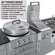Sunstone TEXCAJUN - power burner, grill and sink