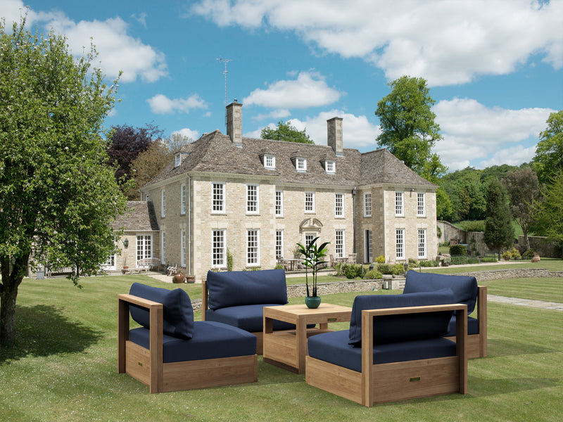 Copacabana Teak Outdoor Modular Deep Seating Set - view 1