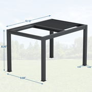 Erommy 10x13 Smart Electric Pergola screens deployed