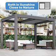 Erommy 10x13 Smart Electric Pergola louver detail