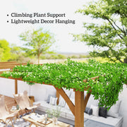Outsunny 20' x 10' Fir Wood Pergola with Grape Trellis