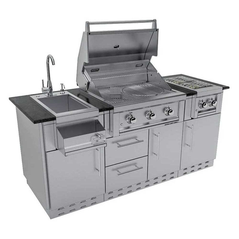 Sunstone THE CAPRICE - grill, sink, ice chest and side burners