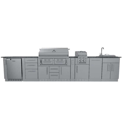 Sunstone THE DALLAS 14FT Outdoor Kitchen Island Package