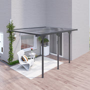 Outsunny 12' x 10' Aluminum Pergola with Polycarbonate Roof and UV Protection
