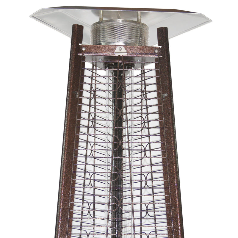 RADtec PYR-ABP 93" Pyramid Flame Propane Patio Heater - Antique Bronze Finish (41,000 BTU)