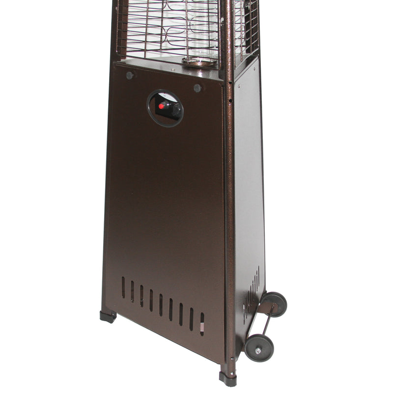 RADtec PYR-ABP 93" Pyramid Flame Propane Patio Heater - Antique Bronze Finish (41,000 BTU)