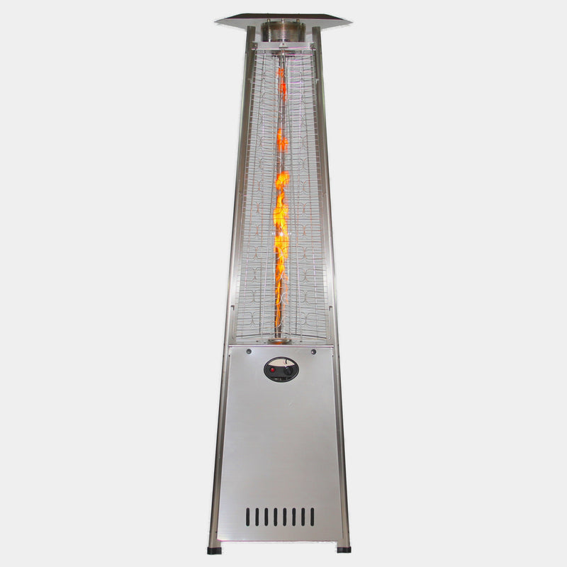 RADtec PYR-SSP 93" Pyramid Flame Propane Patio Heater - Stainless Steel Finish (41,000 BTU)