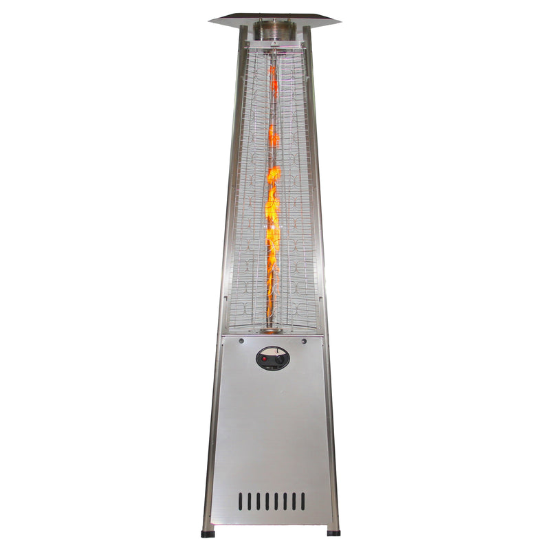RADtec PYR-SSP 93" Pyramid Flame Propane Patio Heater - Stainless Steel Finish (41,000 BTU)