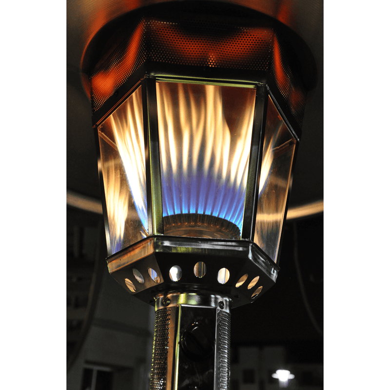 RADtec RF-SS 96" Real Flame Propane Patio Heater - Stainless Steel Finish (40,000 BTU)