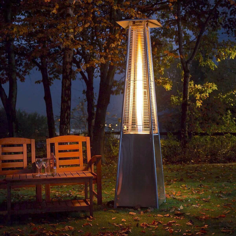 RADtec TF-SS 89" Tower Flame Propane Patio Heater - Stainless Steel (41,000 BTU)