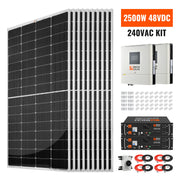 2500W 48V 240VAC Solar Kit