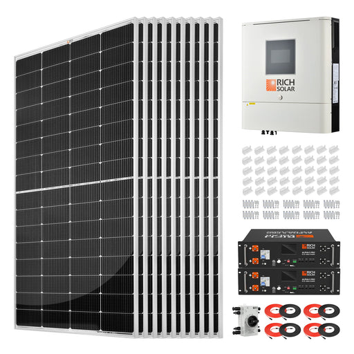 2500W 48V 120VAC Solar Kit