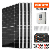 2500W 48V 120VAC Solar Kit
