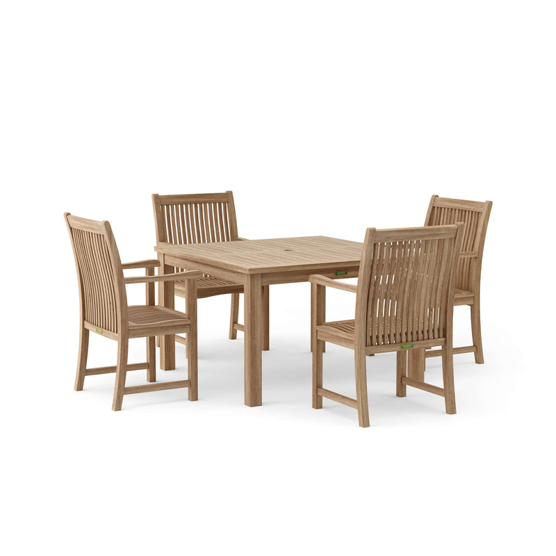 Windsor Chicago Teak Outdoor Dining Table Set - view 2
