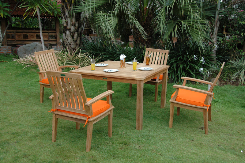 Windsor Brianna Teak Outdoor Dining Table Set - view 5