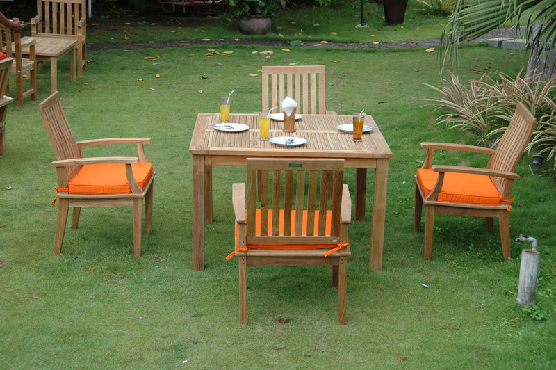 Windsor Brianna Teak Outdoor Dining Table Set - view 6