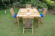 Windsor Comfort Chair Teak Outdoor Folding Dining Set - view 2