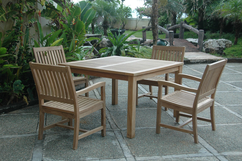 Windsor Rialto Armchair Teak Outdoor Dining Set - view 1