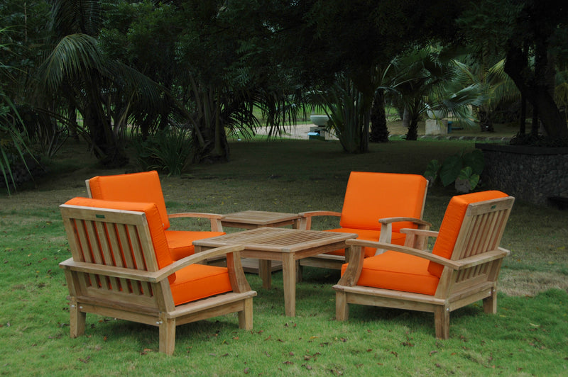 Bahama Brianna Teak Outdoor Deep Seating Armchair Set - view 2
