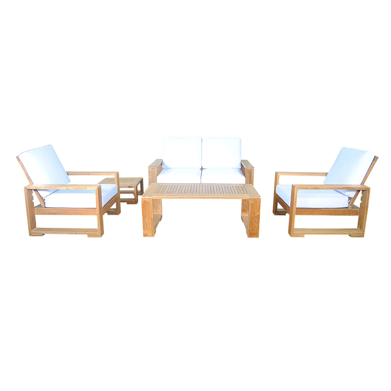 Capistrano Teak Outdoor Deep Seating Loveseat Collection - view 5