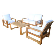 Capistrano Teak Outdoor Deep Seating Loveseat Collection - view 4