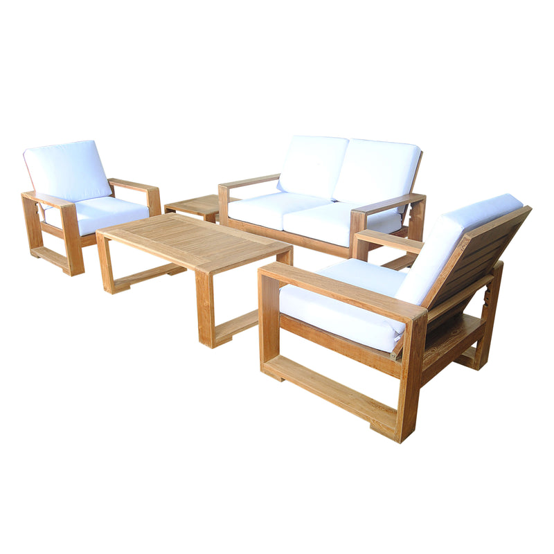 Capistrano Teak Outdoor Deep Seating Loveseat Collection - view 4