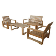 Capistrano Teak Outdoor Deep Seating Loveseat Collection - view 6