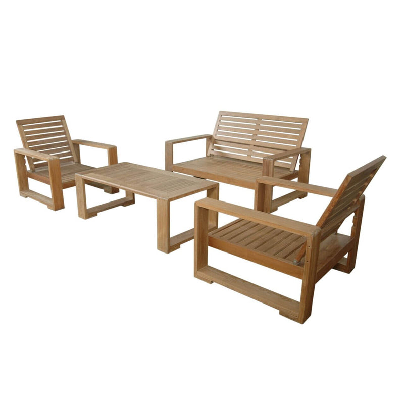 Capistrano Teak Outdoor Deep Seating Loveseat Collection - view 6