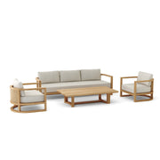 Junus Teak Outdoor Deep Seating Set - view 2