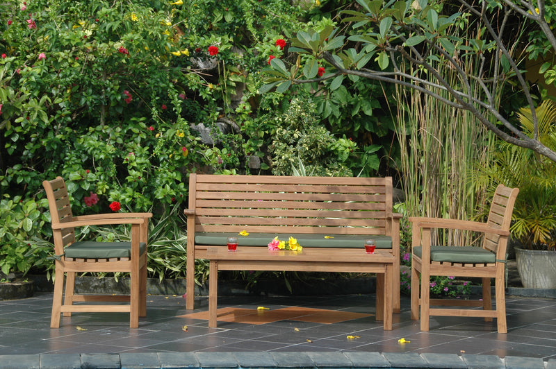 Victoria Montage Teak Outdoor Conversation Set - view 4
