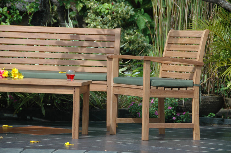 Victoria Montage Teak Outdoor Conversation Set - view 6